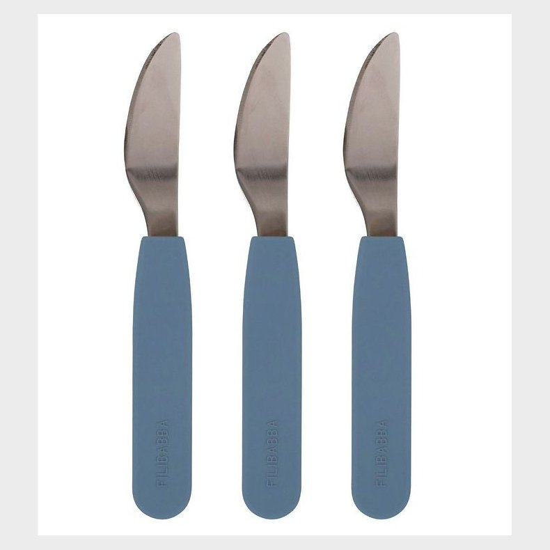 Filibabba Knive - 3-pak - Silikone - Powder Blue