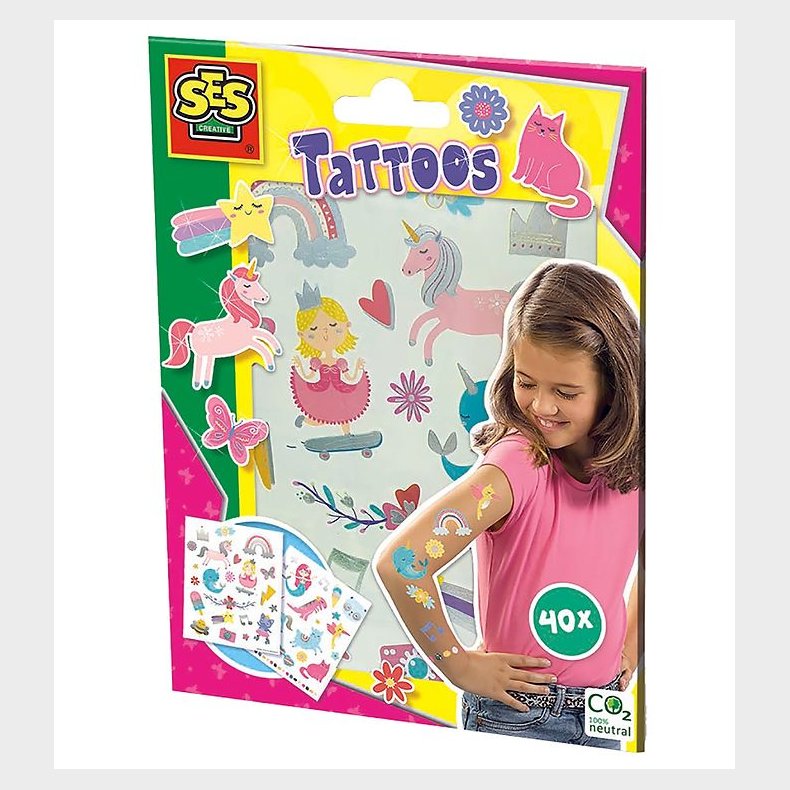 SES Creative - Tatoveringer - 40 stk. - Eventyr