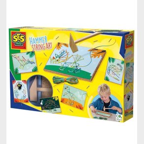 SES Creative Dekorationsst - Snorekunst m. Hammer - Dino