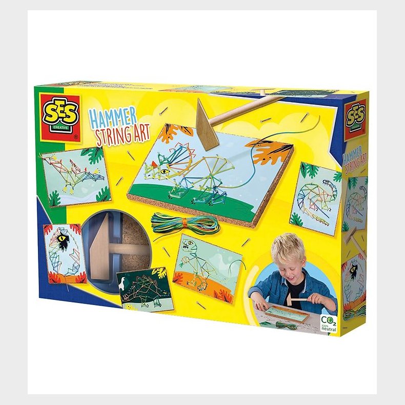 SES Creative Dekorationsst - Snorekunst m. Hammer - Dino