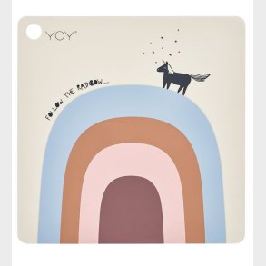 OYOY Dkkeserviet - Follow The Rainbow - Beige