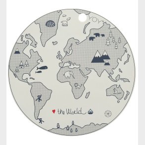 OYOY Dkkeserviet - Silikone - World - Rhvid