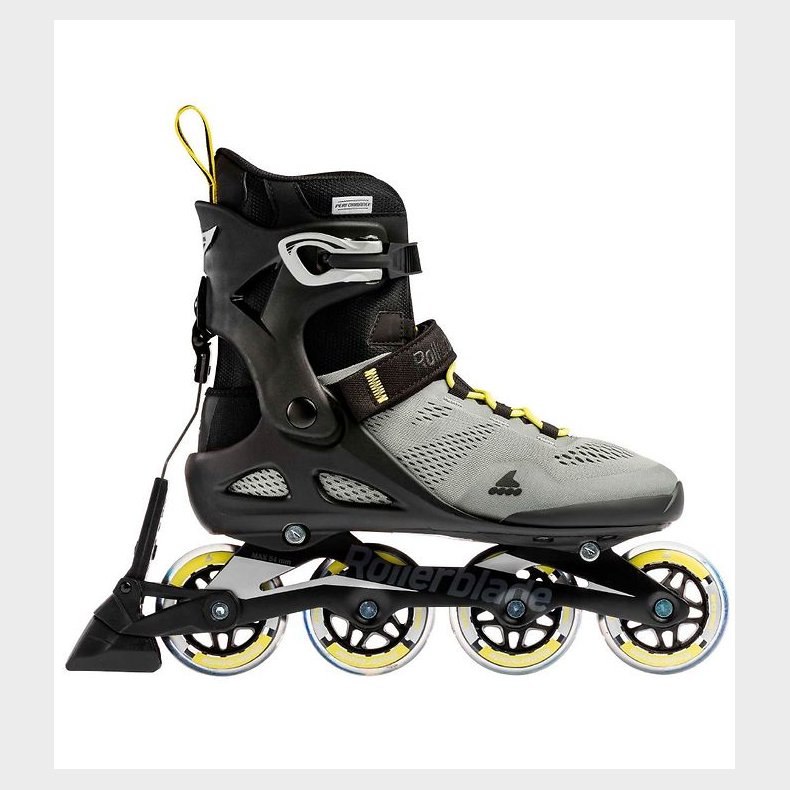 Rollerblade Rulleskjter - Macroblade - 80 ABT - Silver/Neon Yel