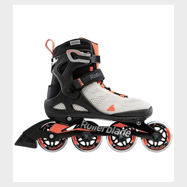 Rollerblade Rulleskjter - Macroblade - 80 W - Gray/Coral