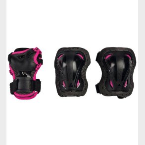 Rollerblade Beskyttelsesst - Skate Gear Jr - Sort m. Pink