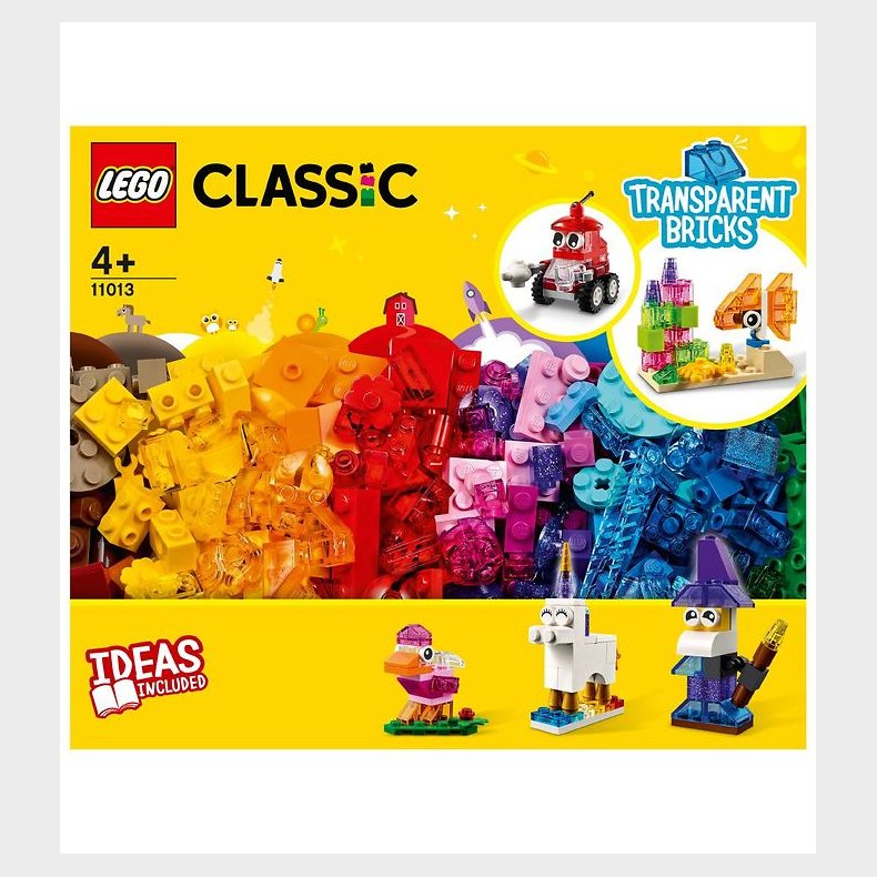 LEGO Classic - Kreative Gennemsigtige Klodser 11013 - 500 Dele