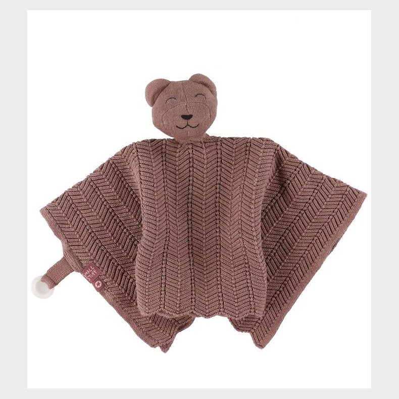 Smallstuff Nusseklud - 35x35 cm - Dark Rose Teddy