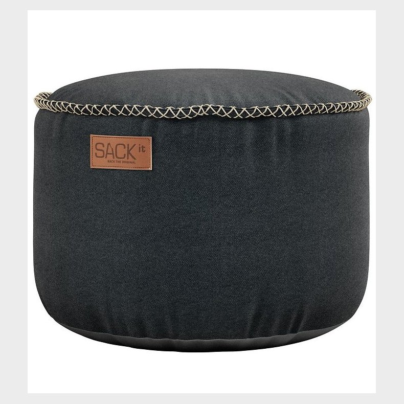 SACKit Puf - Canvas - 50x35 cm - Sort