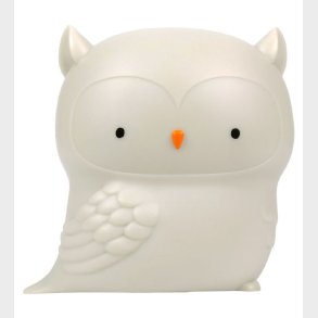 A Little Lovely Company Natlampe - 11,8x11,5 cm - Owl - Gr