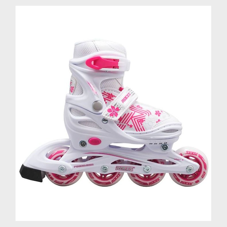 Roces Rulleskjter - Jokey 3.0 Girl - Hvid/Pink