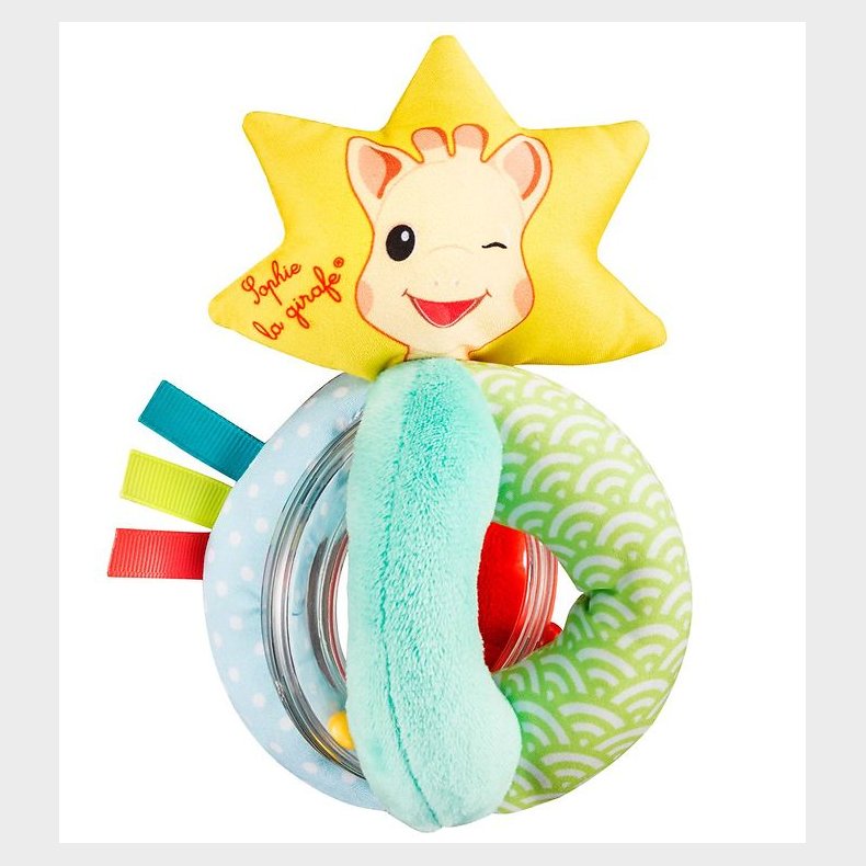 Sophie la Girafe Rangle m. Perler - Multifarvet