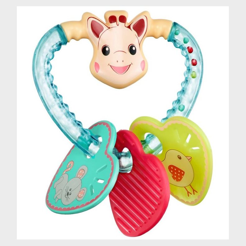 Sophie la Girafe Rangle - Hjerte - Multifarvet