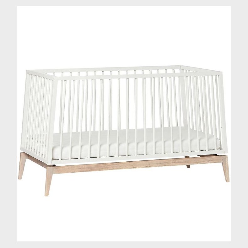 Leander Luna Babyseng - 140x70 - Hvid/Eg