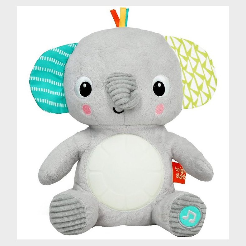 Bright Starts Musikalsk Bamse - 21 cm - Hug-A-Bye Baby - Elefant