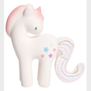 Tikiri Bidelegetj - Naturgummi - Candyfloss Enhjrning - Hvid