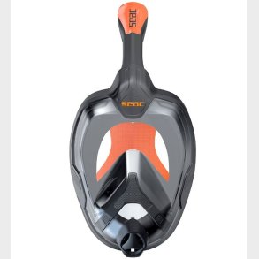 Seac Snorkelmaske - Unica - Sort/Orange