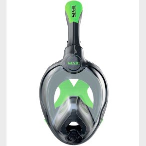 Seac Snorkelmaske - Unica Junior - Sort/Lime