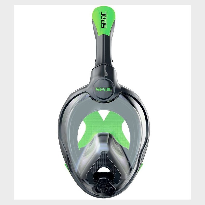 Seac Snorkelmaske - Unica Junior - Sort/Lime
