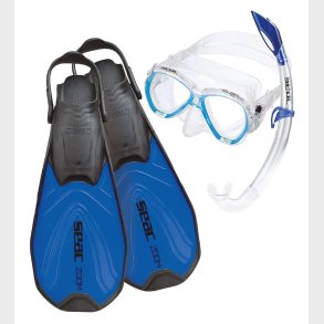 Seac Snorkelst m. Svmmefdder - Tris Zoom JR - Bl