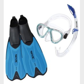 Seac Snorkelst m. Svmmefdder - Tris Spinta JR - Bl