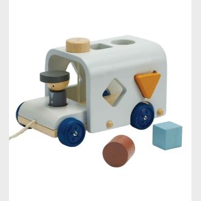 PlanToys Trklegetj - Bus m. Puttekasse - Tr/Lysebl