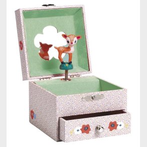 Djeco Smykkeskrin - 8,5x10,5x10,5 cm - Wood Fawn