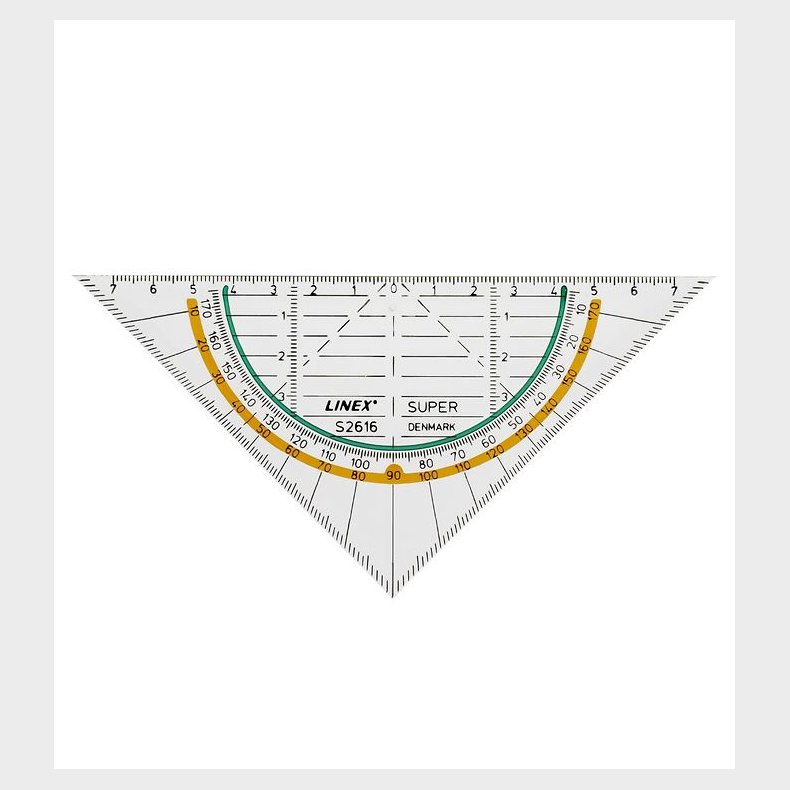 Linex Geometritrekant - Gennemsigtig