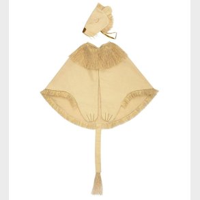 Meri Meri Udkldning - Lvekappe og Hat - Beige/Guld