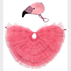 Meri Meri Udkldning - Flamingokappe og Hat - Pink