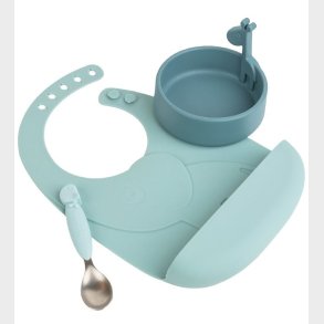 Done by Deer Spisest - Silikone - 3 dele - Peekaboo - Blue