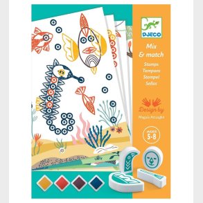 Djeco Stempelst - Mix & Match - Sjove dyr