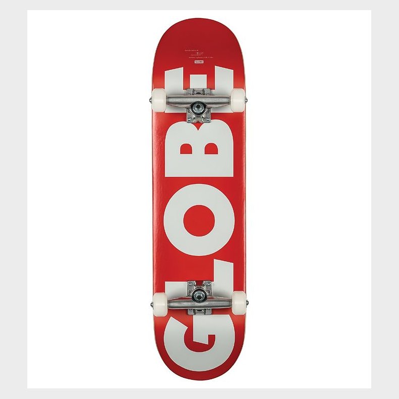 Globe Skateboard - 8,25'' - G0 Fubar Complete - Hvid/Rd