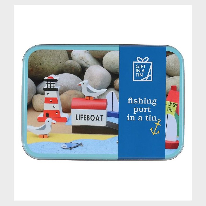 Gift In A Tin Legest - Learn &amp; Play - Fishing Port In A Tin