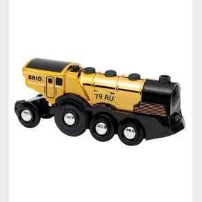 BRIO Actionlokomotiv - Batteridrevet - Guld 33630