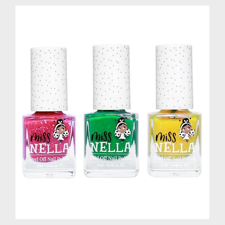 Miss Nella Neglelak - 3-pak - Kiss The Frog/Honey Twinkles/Sugar