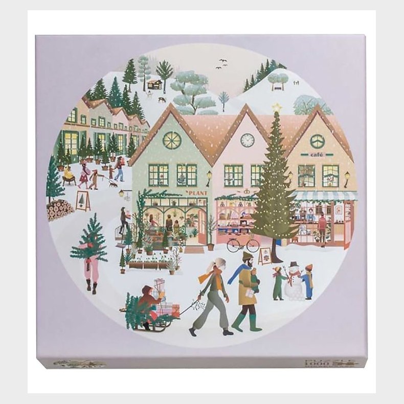 Vissevasse Puslespil - White Christmas - 1000 Brikker