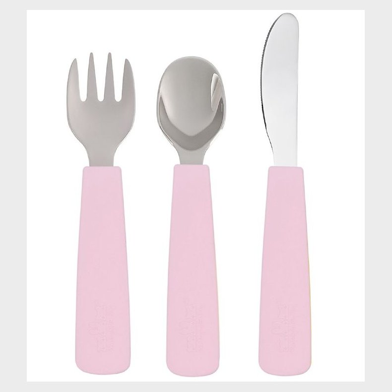 We Might Be Tiny Bestik - 3 Dele - Powder Pink