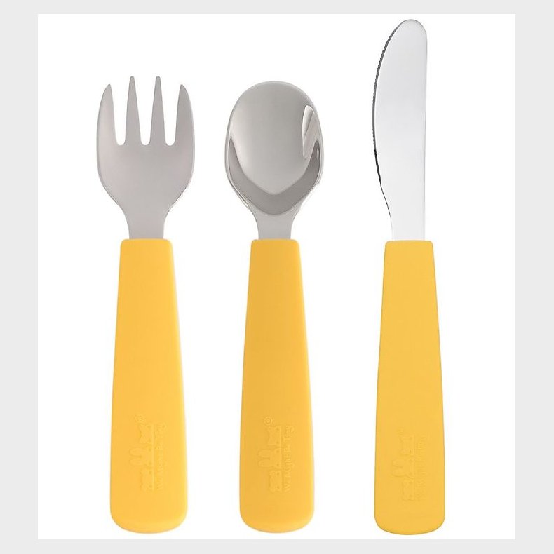 We Might Be Tiny Bestik - 3 Dele - Yellow