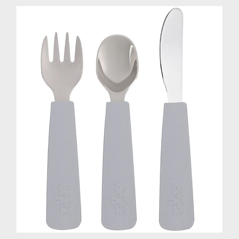 We Might Be Tiny Bestik - 3 Dele - Grey