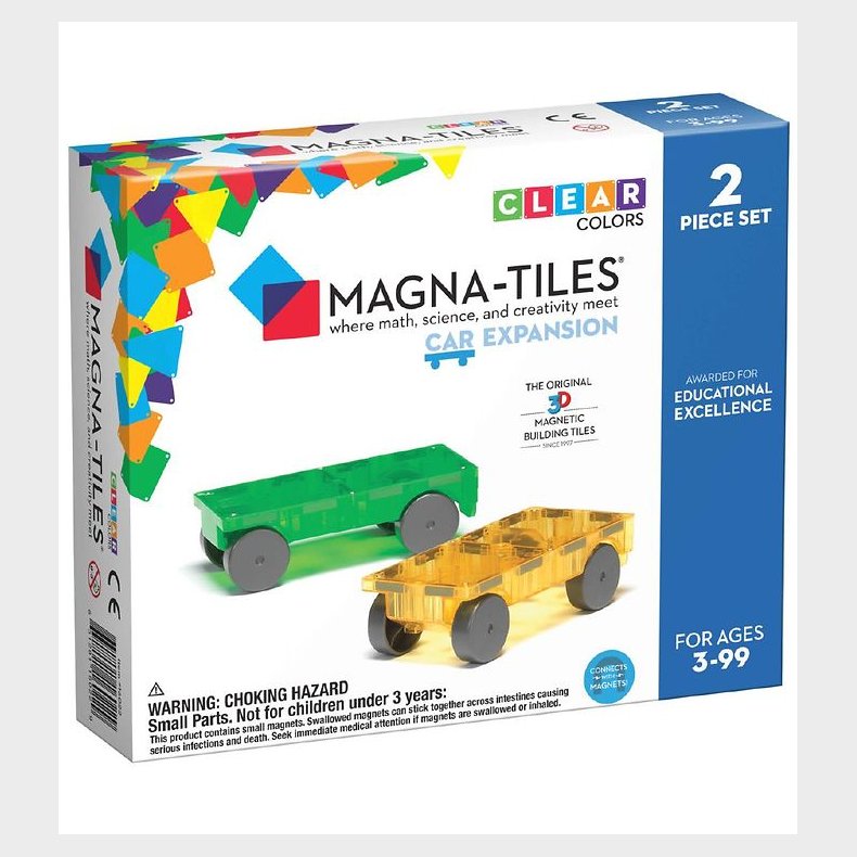 Magna-Tiles Magnet-udvidelsesst - 2 Dele - Bil