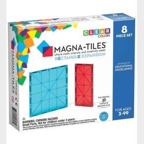 Magna-Tiles Magnet-udvidelsesst - 8 Dele - Rektangler