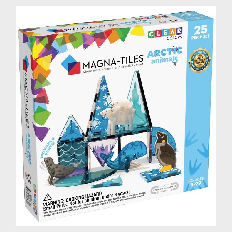 Magna-Tiles Magnetst - 25 Dele - Arktiske Dyr