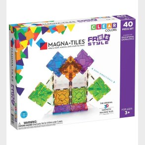 Magna-Tiles Magnetst - 40 Dele - FreeStyle