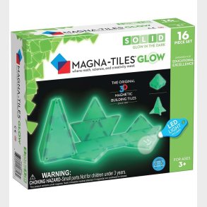 Magna-Tiles Magnetst - 16 Dele - Glow