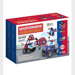 Magformers Amazing Police And Rescue St - 26 Dele