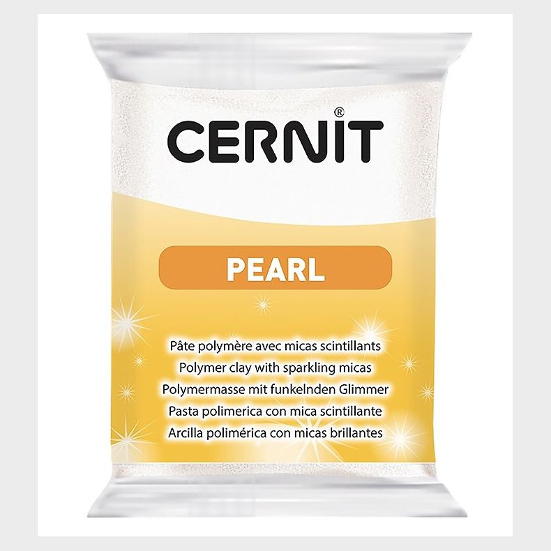 Cernit Polymer Ler - Pearl - Hvid