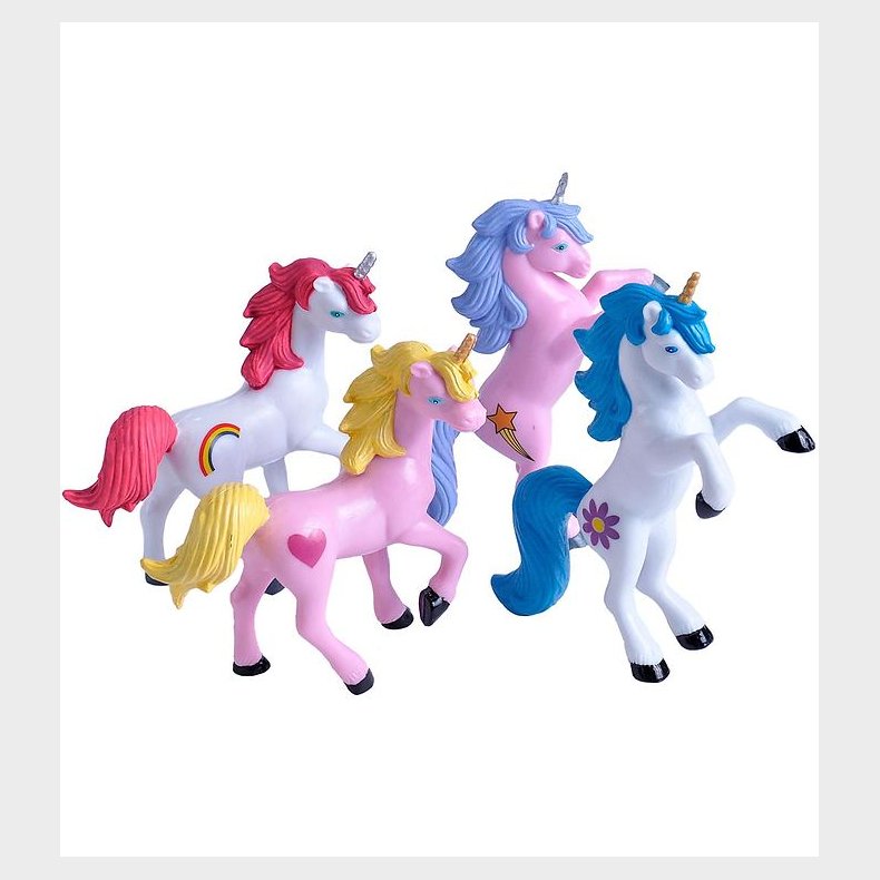 Wild Republic Pose m. Dyr - 4 stk. - Enhjrninger