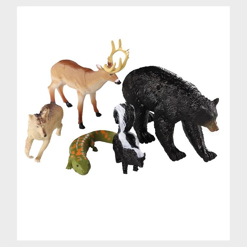 Wild Republic Pose m. Dyr - 5 stk. - Vilde Dyr