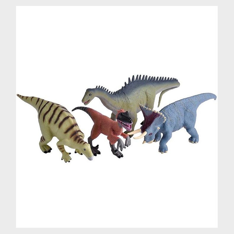 Wild Republic Pose m. Figur - 4 stk. - Dinosaur