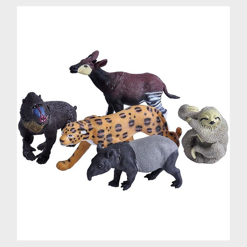 Wild Republic Pose m. Dyr - 5 stk. - Regnskov